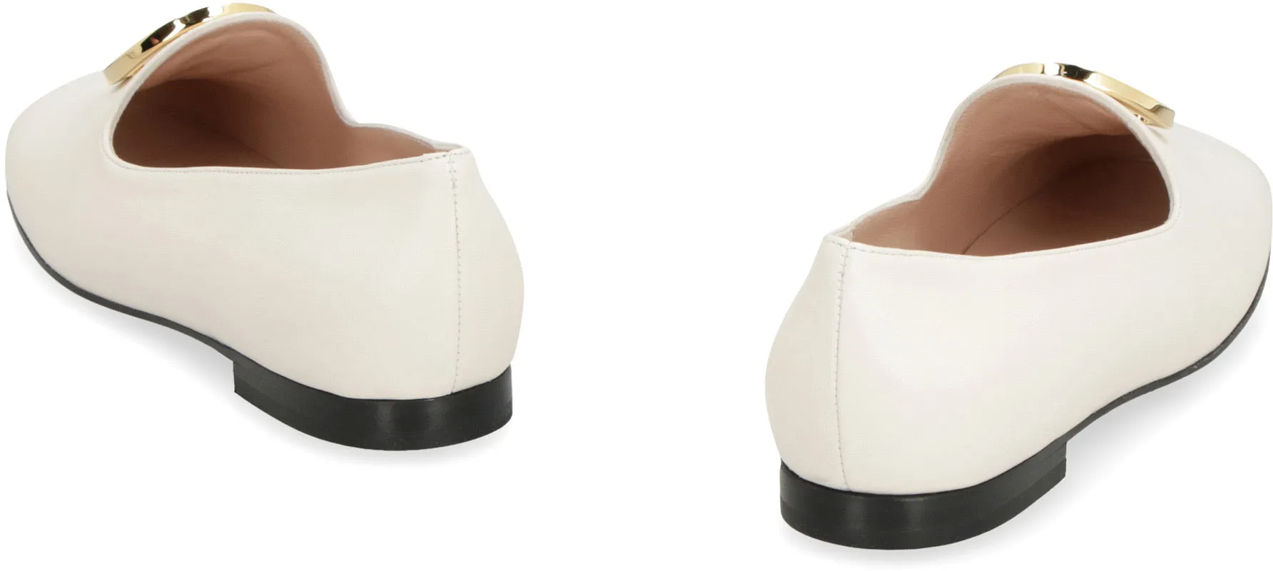 Leather ballet flats