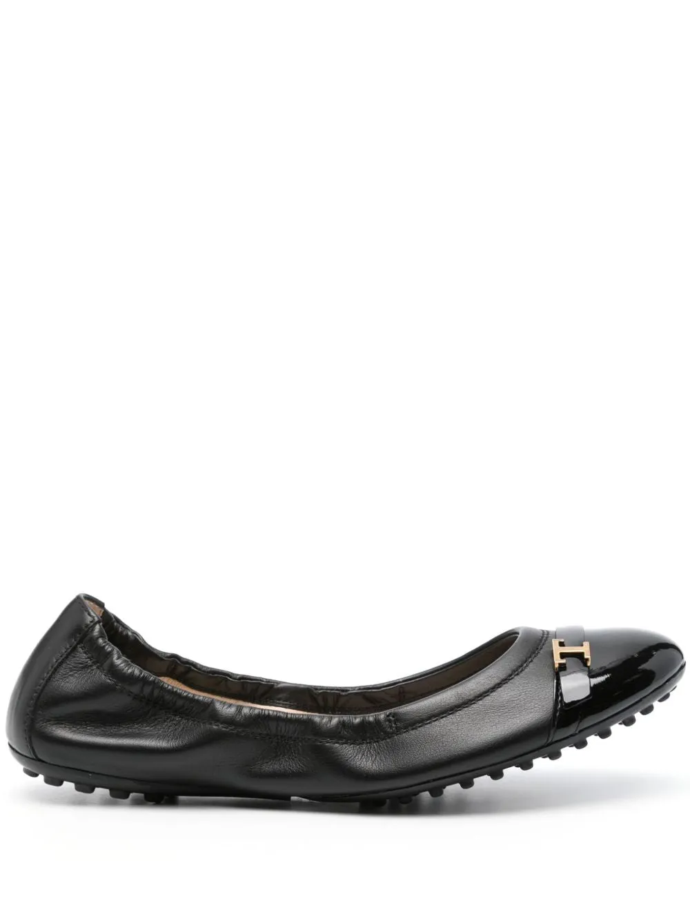 Leather ballet flats