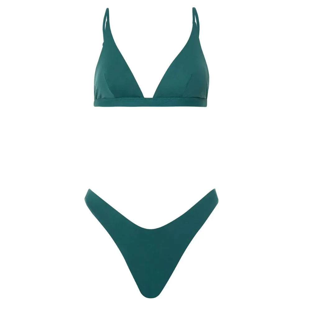 MAAJI BRUNSWICK GREEN SPLENDOUR HIGH LEG BOTTOM