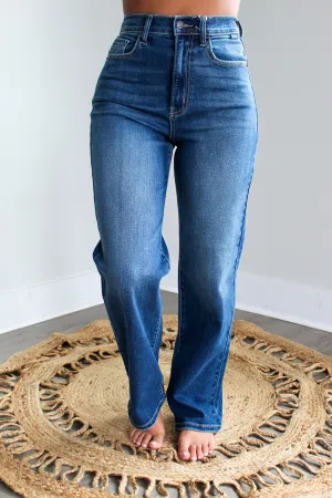 Marin High Rise Straight • Medium Wash