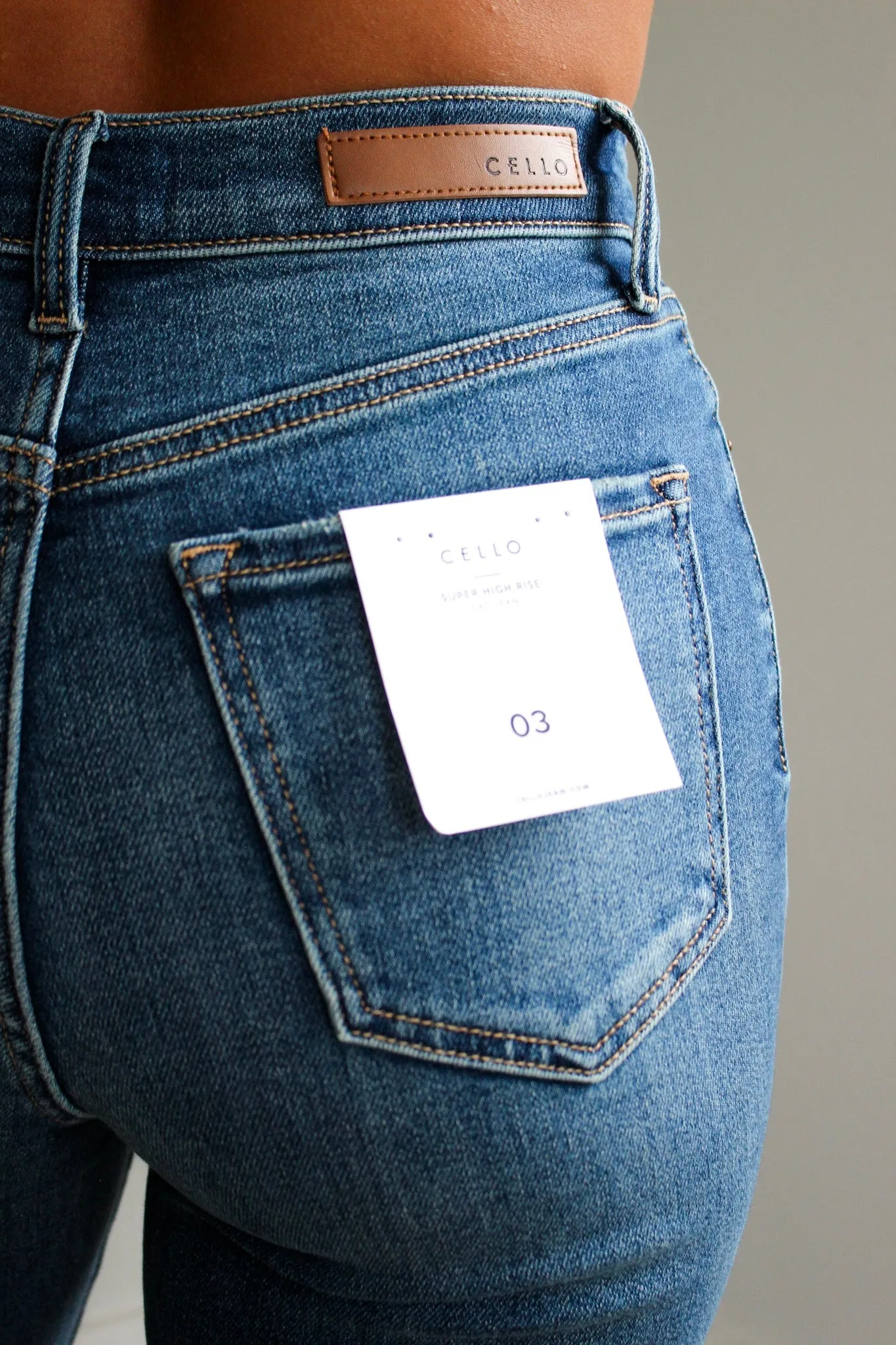Marin High Rise Straight • Medium Wash
