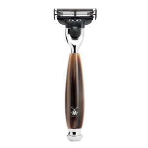 MÜHLE VIVO Mach3 Razor, Brown Horn