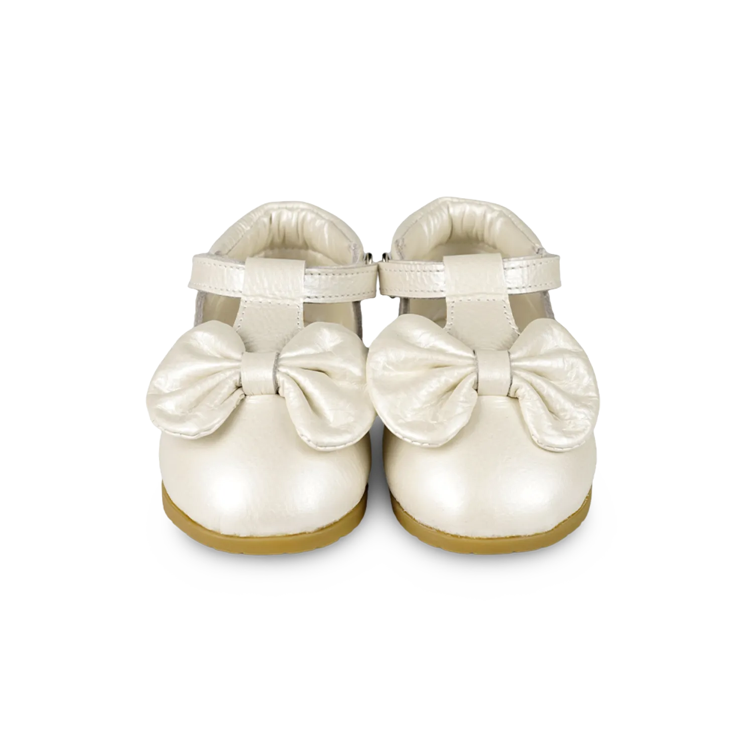 Moane Shoes | Off White Metallic Leather