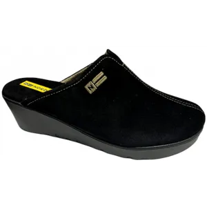 Nordikas 2287 (Natasha) Black Suede Slippers
