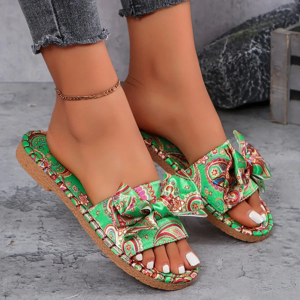 Open Toe Block Heels Sandals