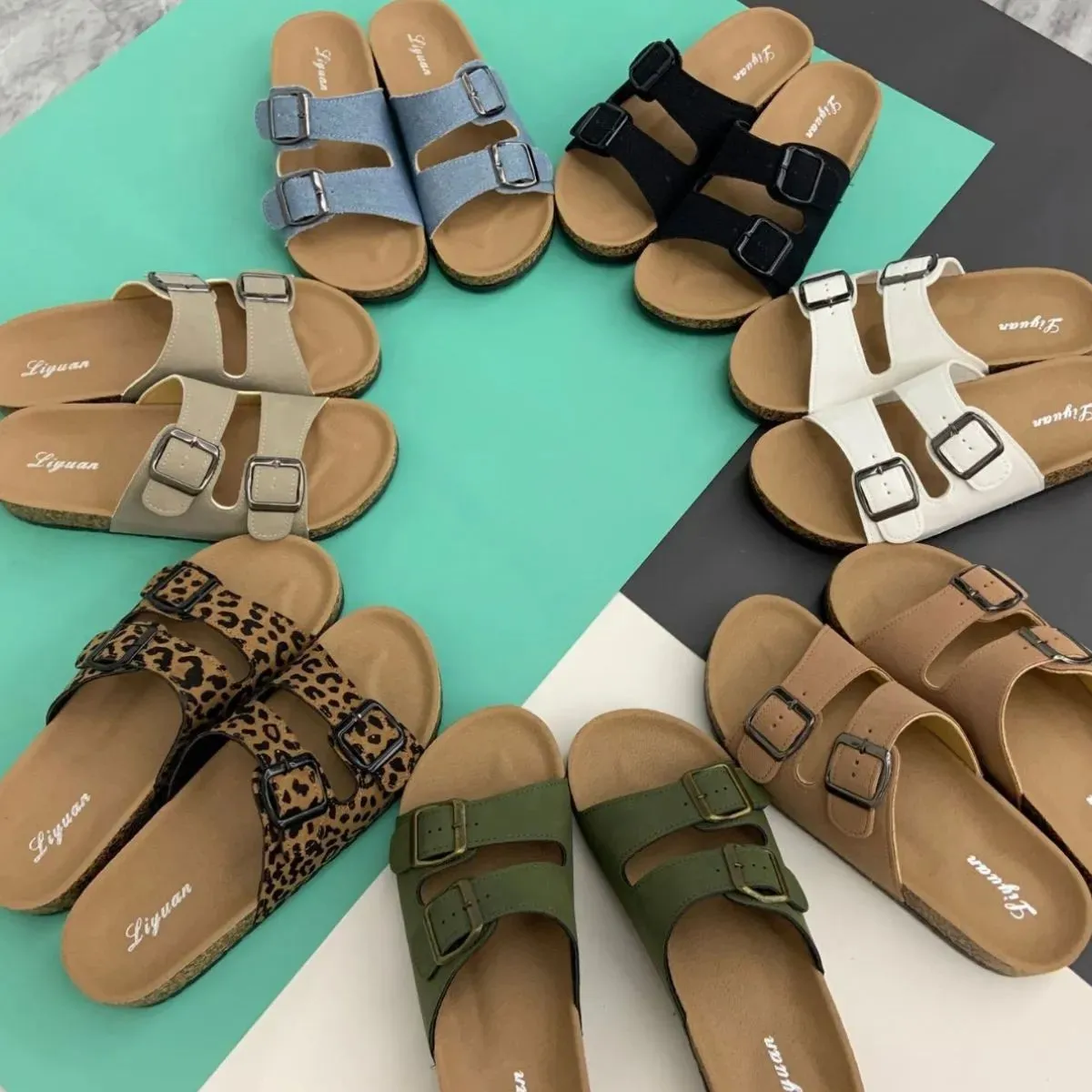 Open Toe Flats Sandals
