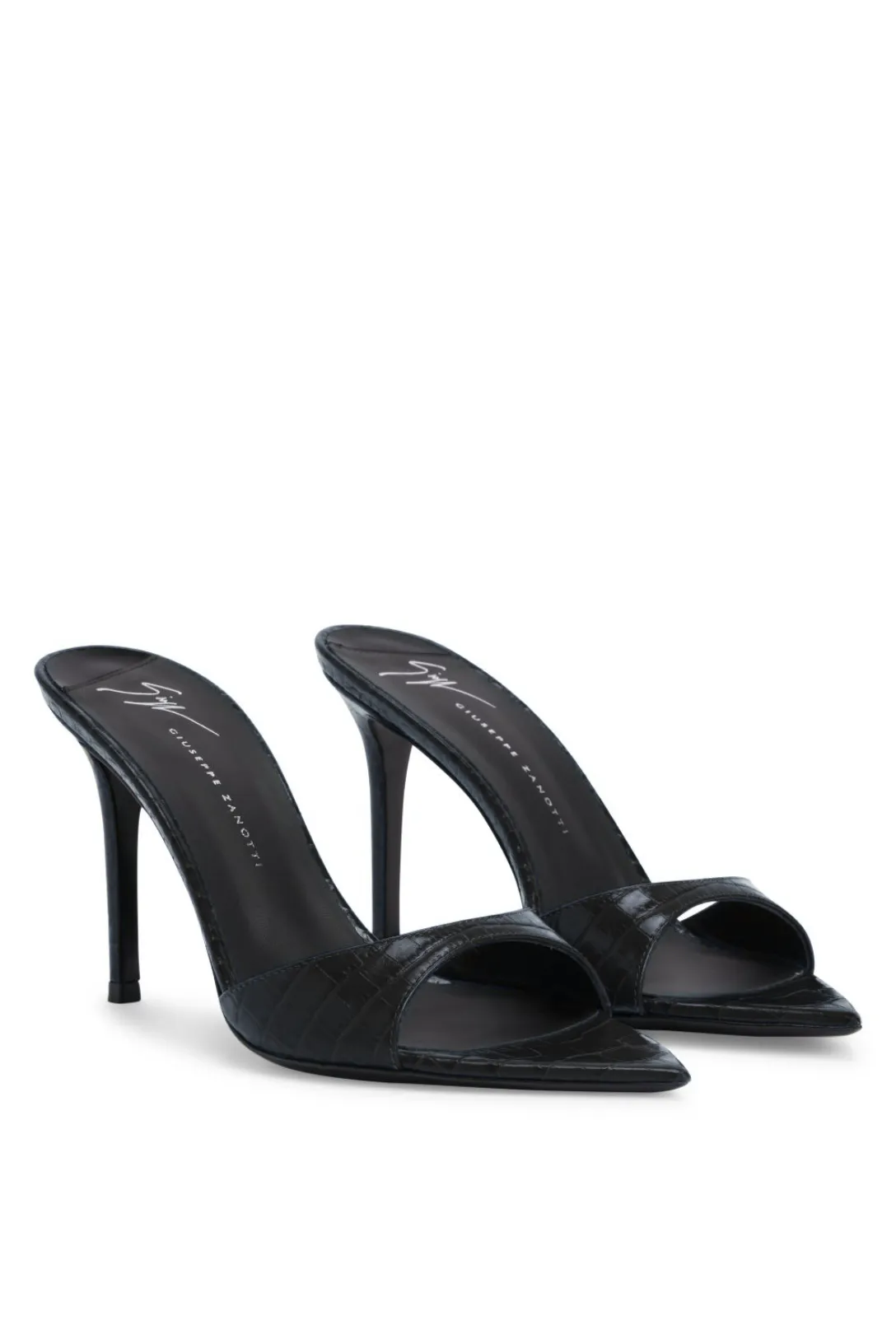 Patent Leather Mule Heel | Black