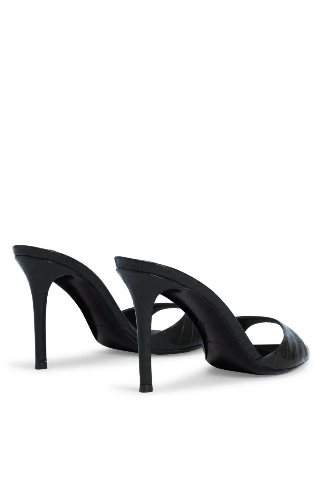 Patent Leather Mule Heel | Black