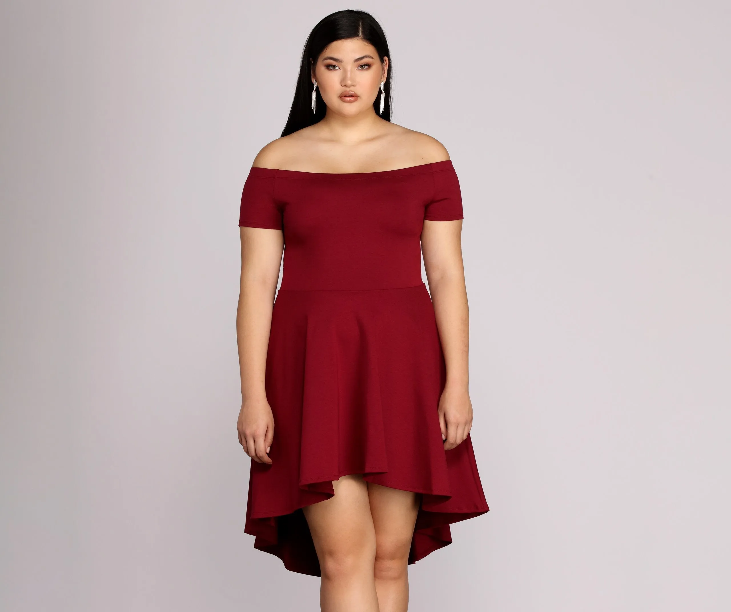Plus All The Charming Rage Skater Dress