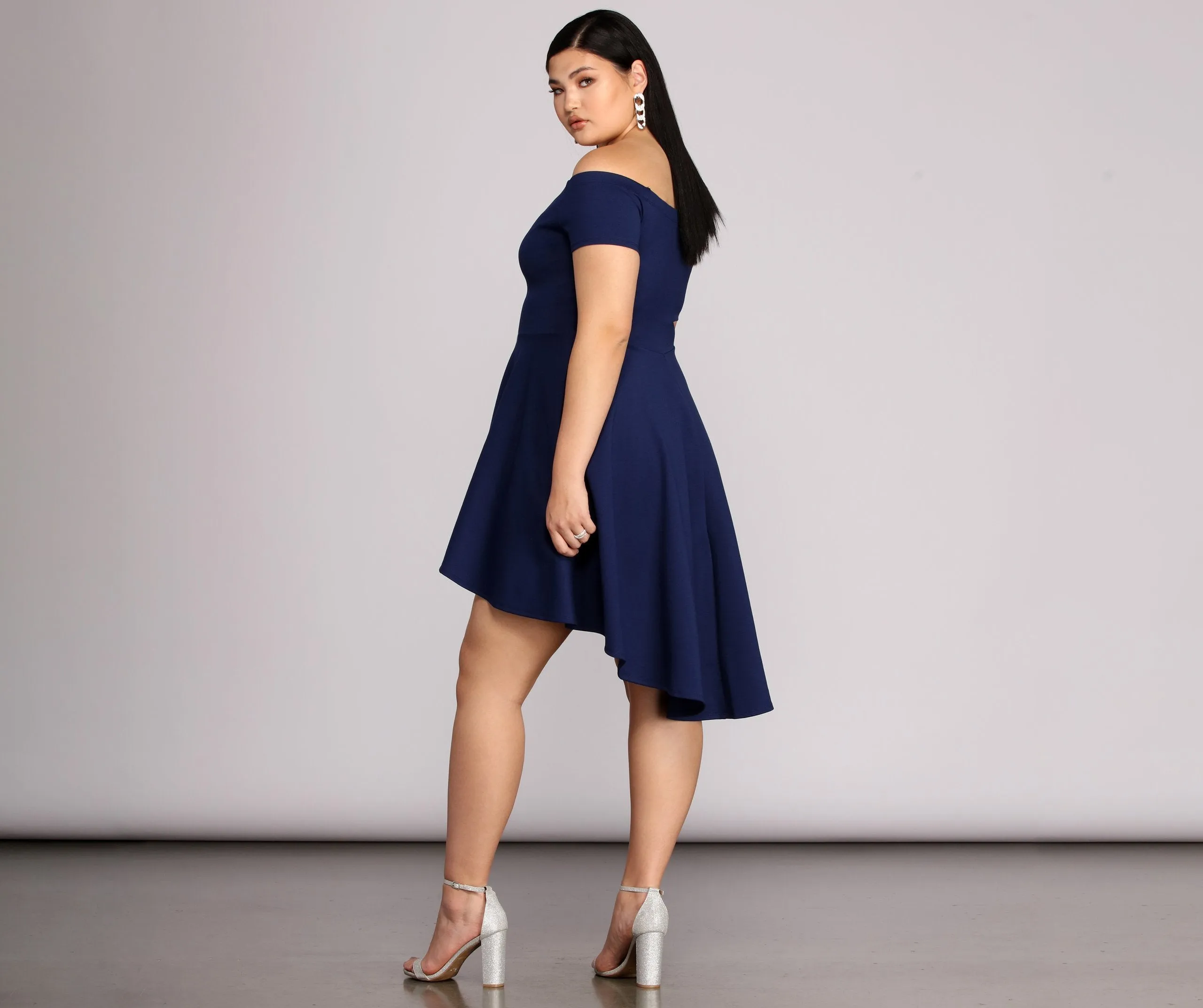 Plus All The Charming Rage Skater Dress