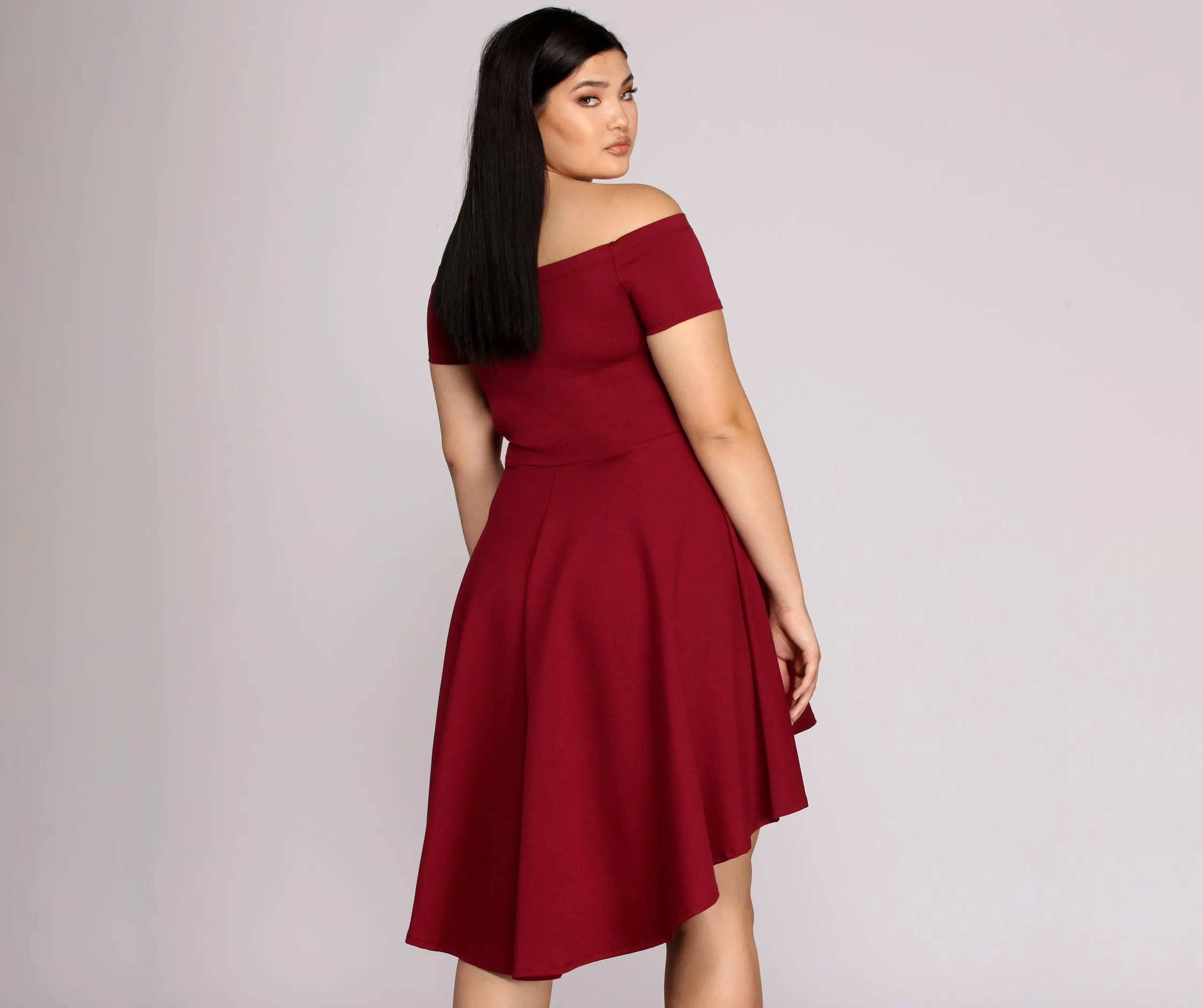 Plus All The Charming Rage Skater Dress
