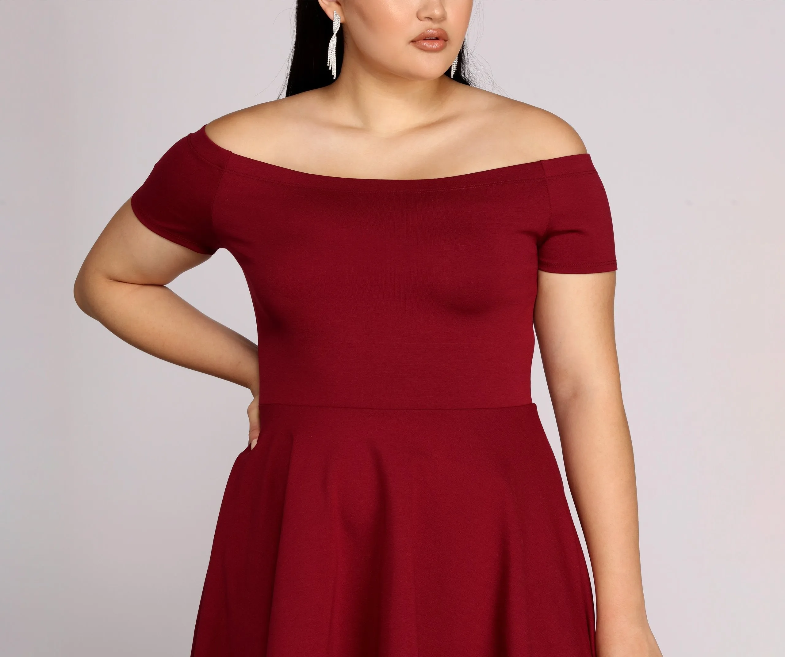 Plus All The Charming Rage Skater Dress