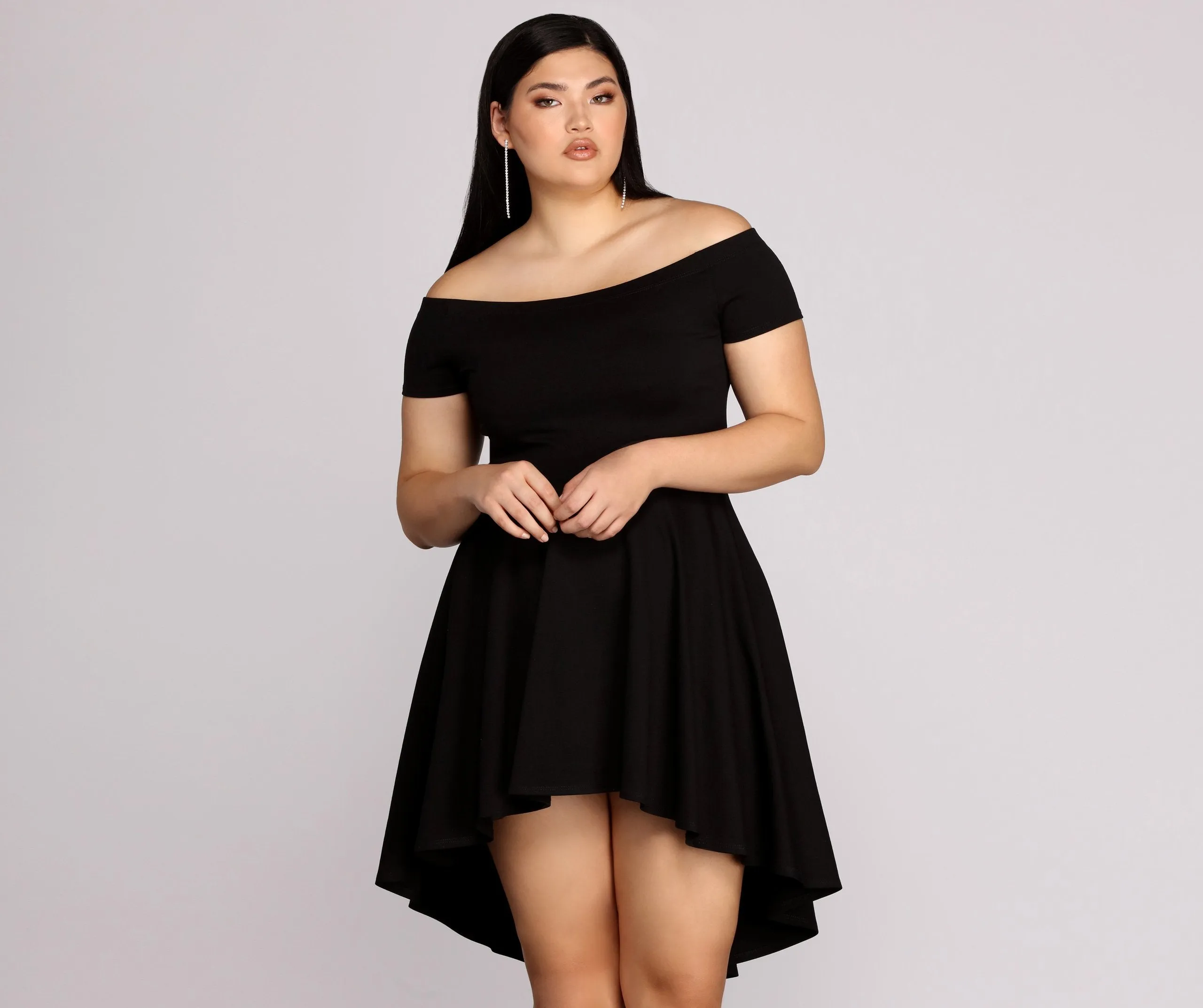 Plus All The Charming Rage Skater Dress