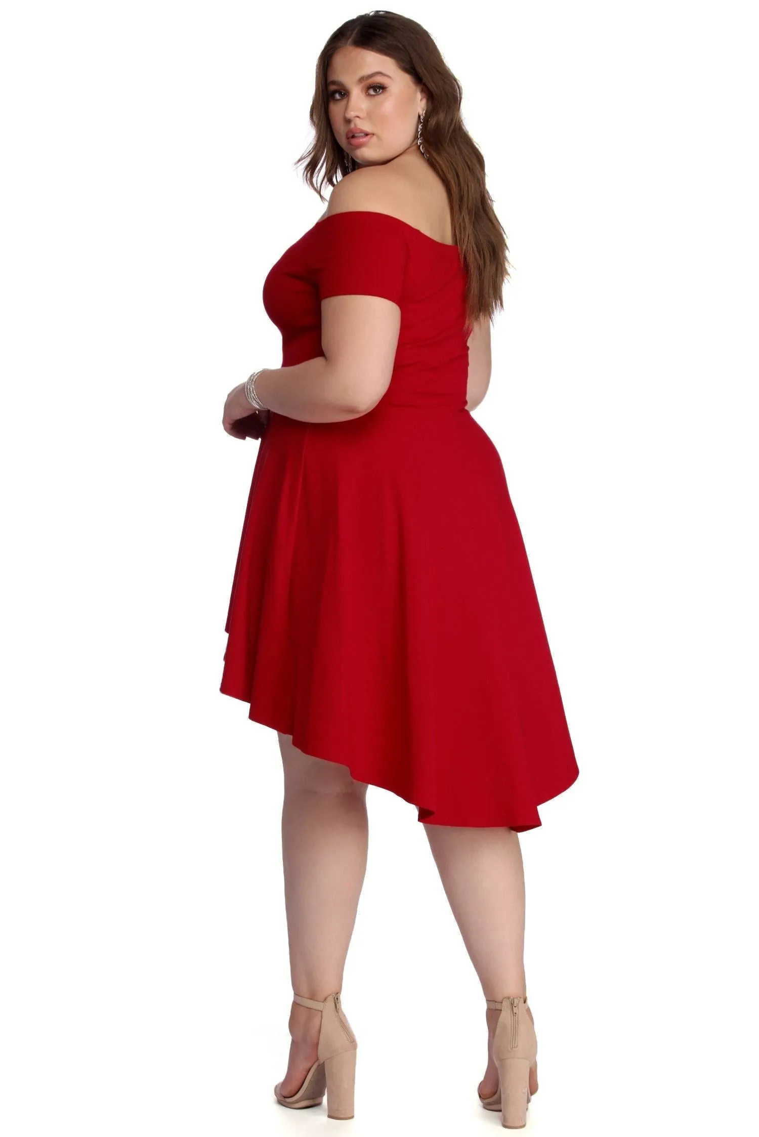 Plus All The Charming Rage Skater Dress