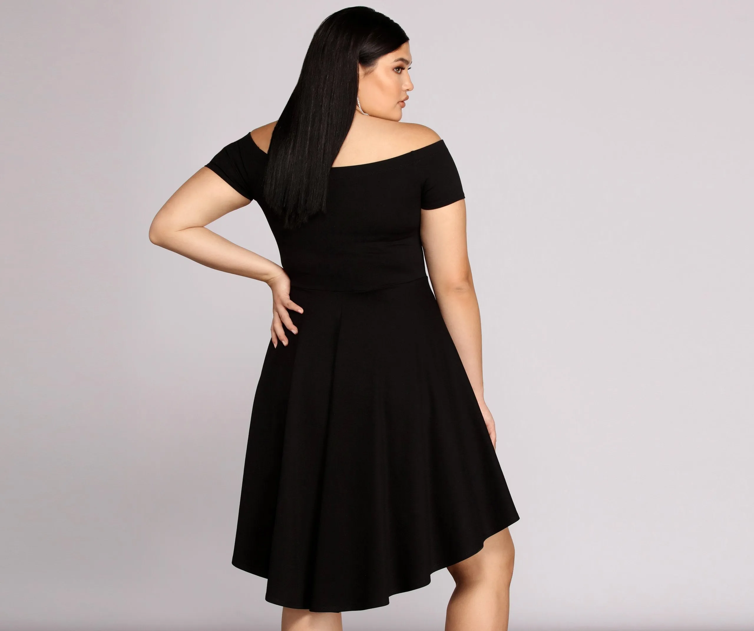 Plus All The Charming Rage Skater Dress