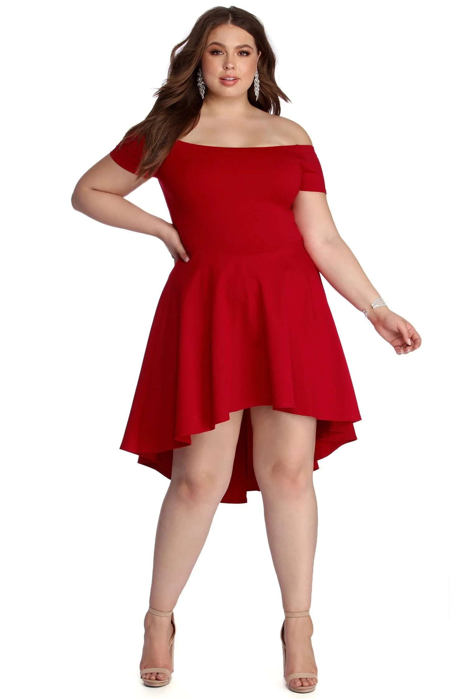 Plus All The Charming Rage Skater Dress