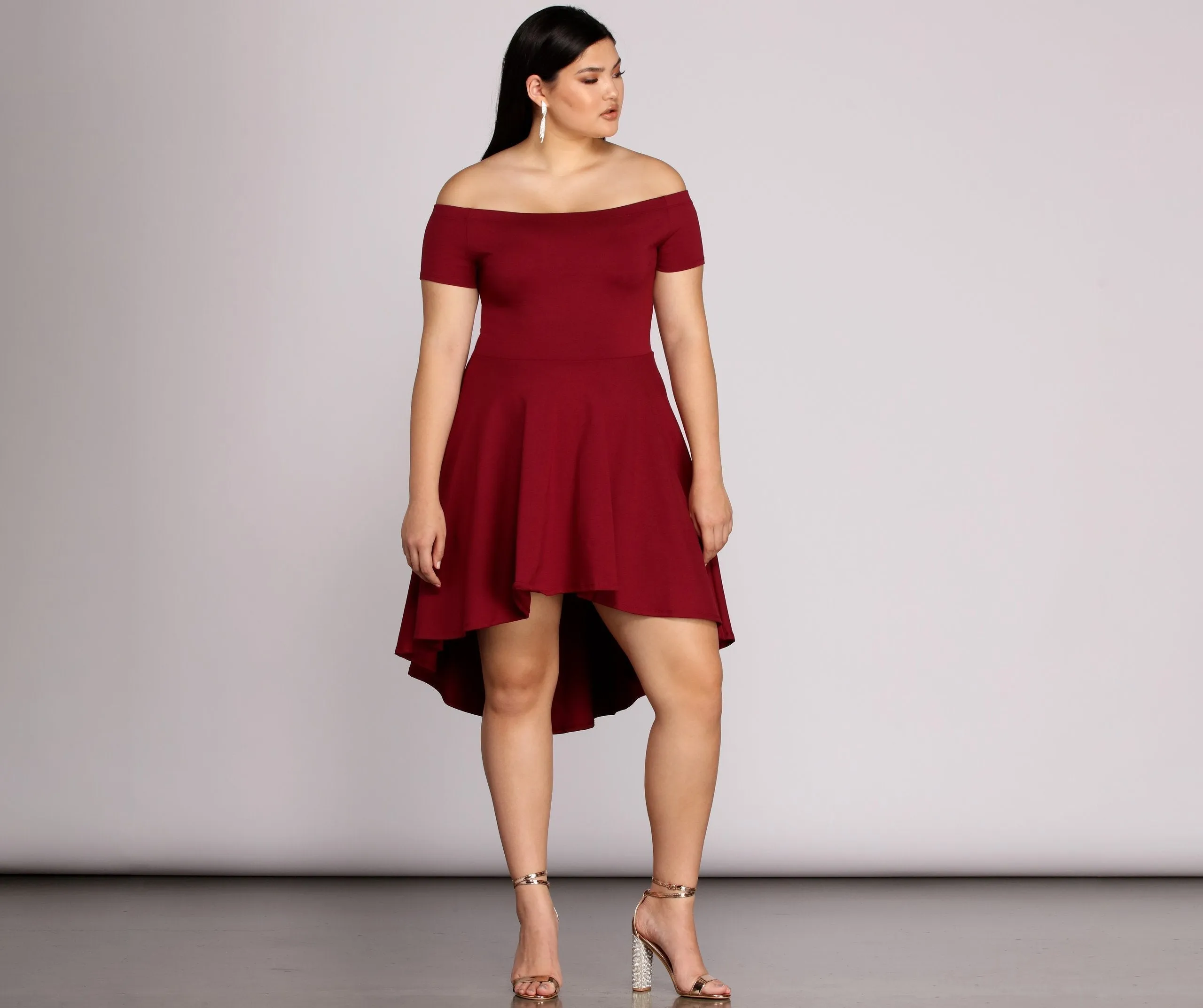Plus All The Charming Rage Skater Dress