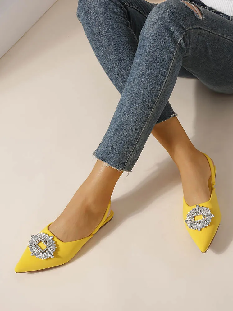 Rhinestone Wedding Pointed Toe Sandals