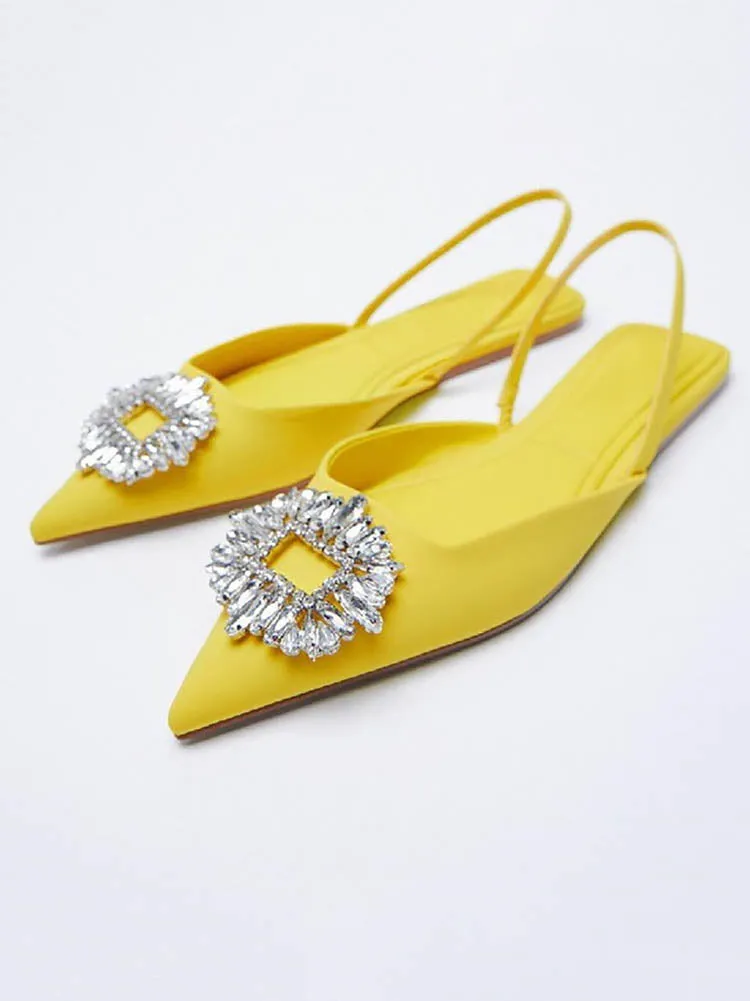 Rhinestone Wedding Pointed Toe Sandals