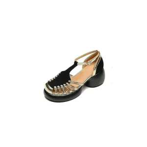 Round Toe Platform Sandals