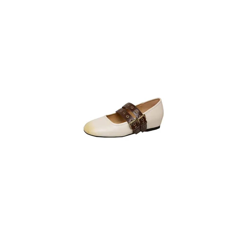 Round Toe Platform Slip-Ons