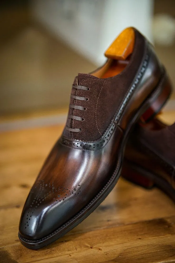 Shop the Best: Suede Leather Lace-Up Shoes for Men | Handmade Quality