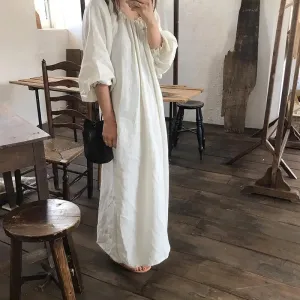 Spring Cotton Maxi Dress