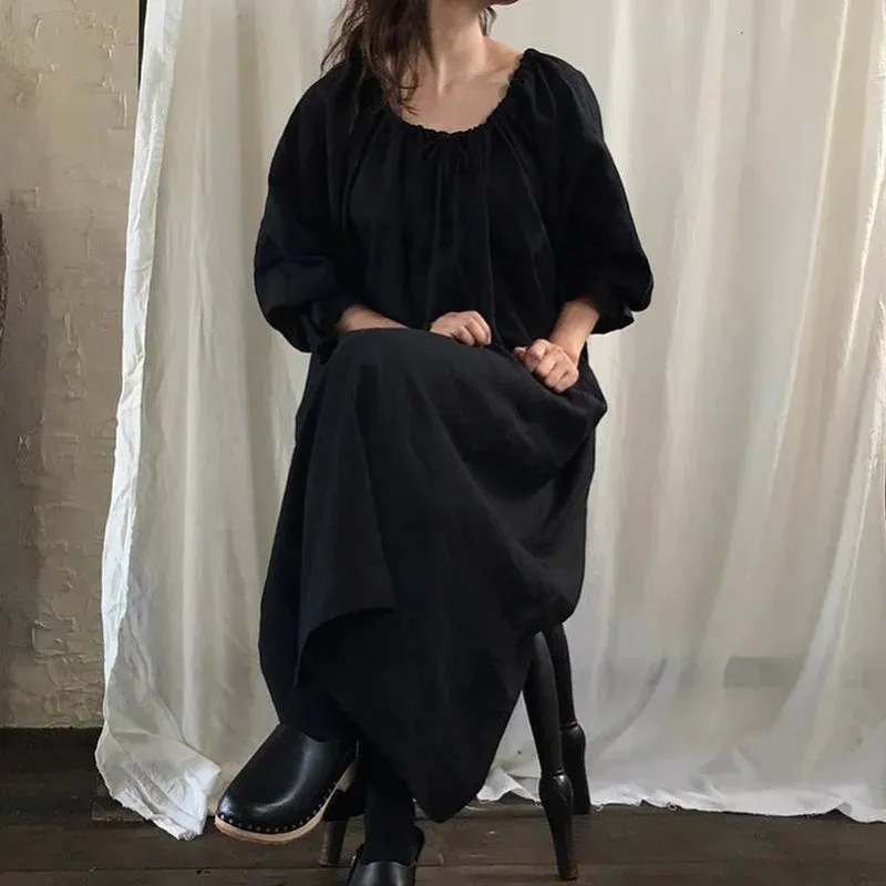 Spring Cotton Maxi Dress