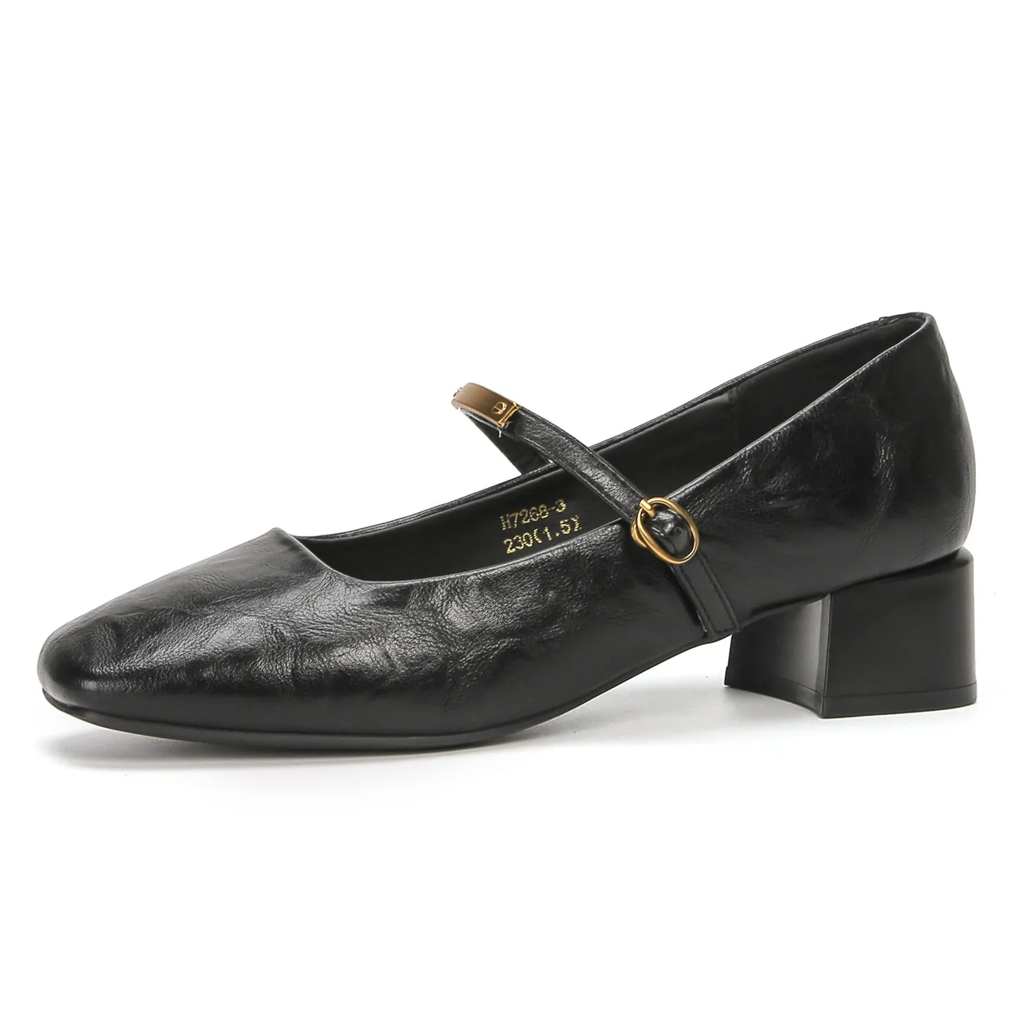 Square Toe Block Heel Pumps