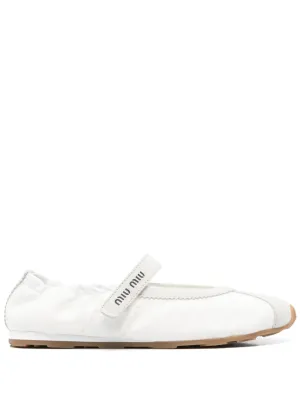 Suede leather ballets