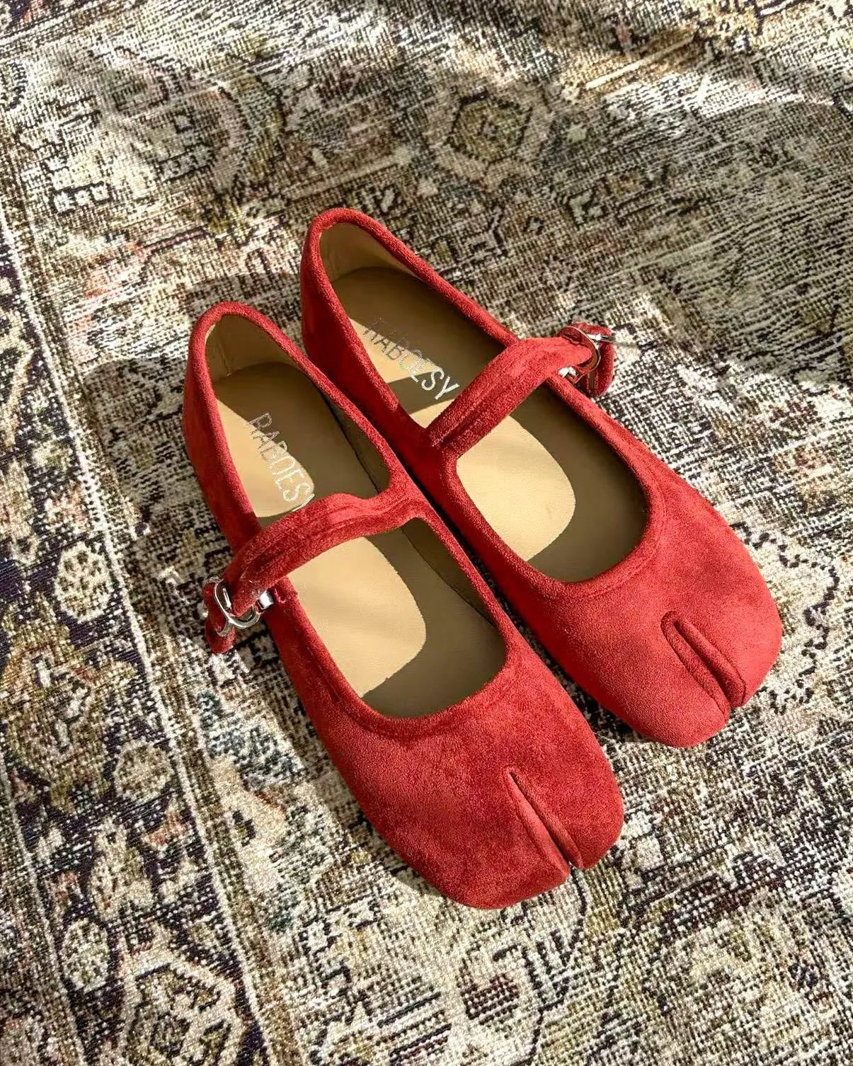 Suede Tabi Ballet Flats
