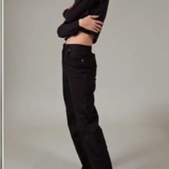 Thakoon Black High Waisted Denim pant. Sz 2. $145