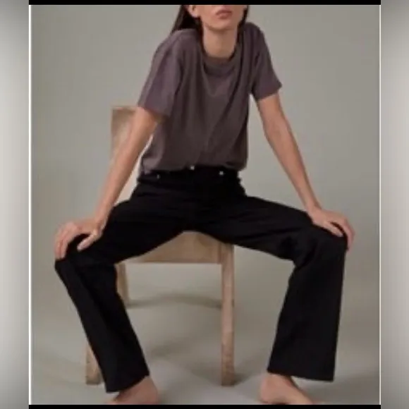 Thakoon Black High Waisted Denim pant. Sz 2. $145