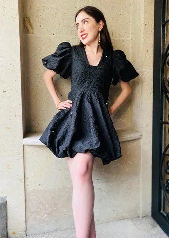 The Nadia Mini Bubble Hemline & Sleeve Dress
