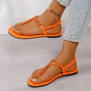 Toe Post Flats Sandals