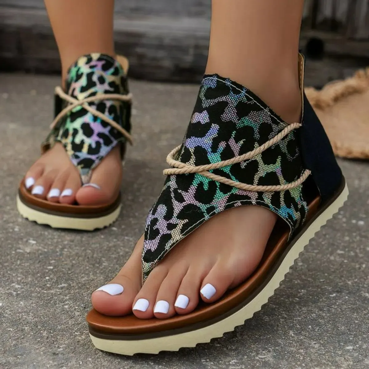 Toe Post Platform Sandals