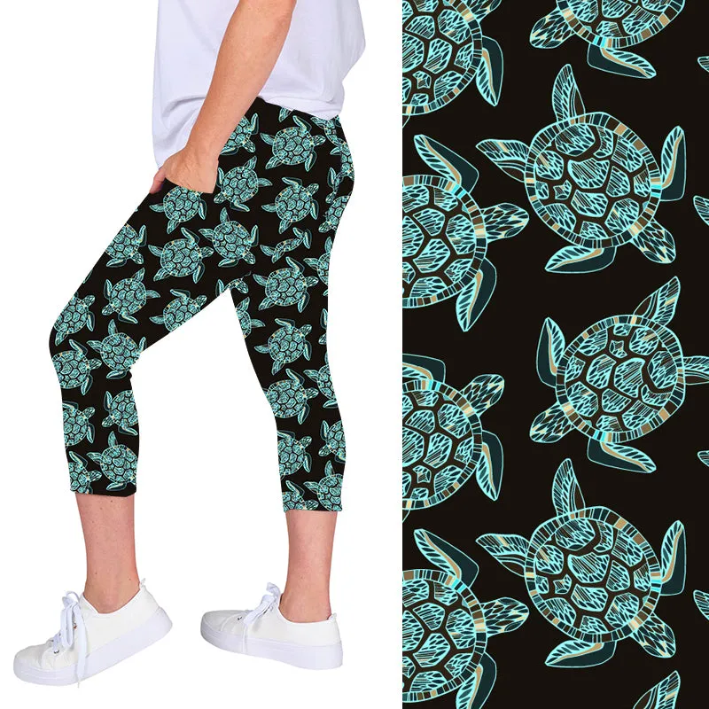Turtle Trek Deluxe Pocket Capri