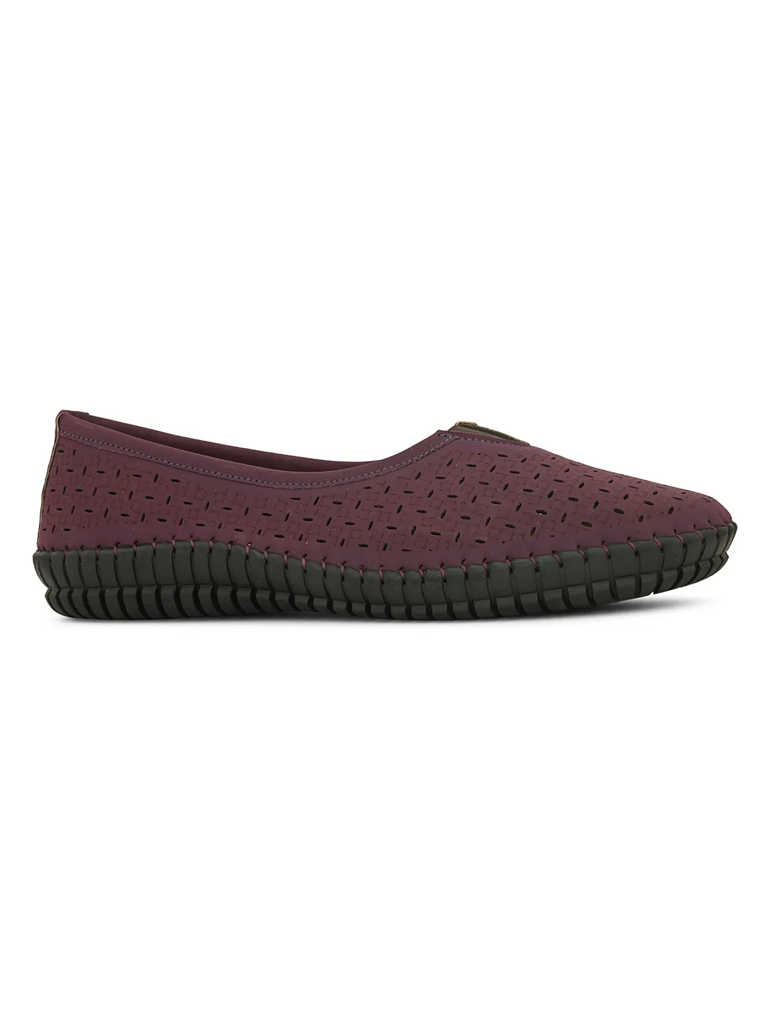 Women Ballerinas Flats With Laser Cuts