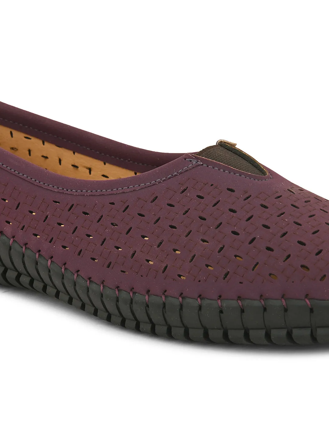 Women Ballerinas Flats With Laser Cuts