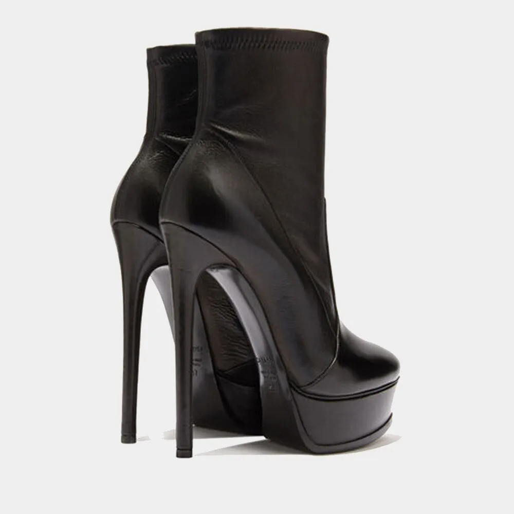 Women Mature Sexy Platform White Red Stilettos Heels Boots