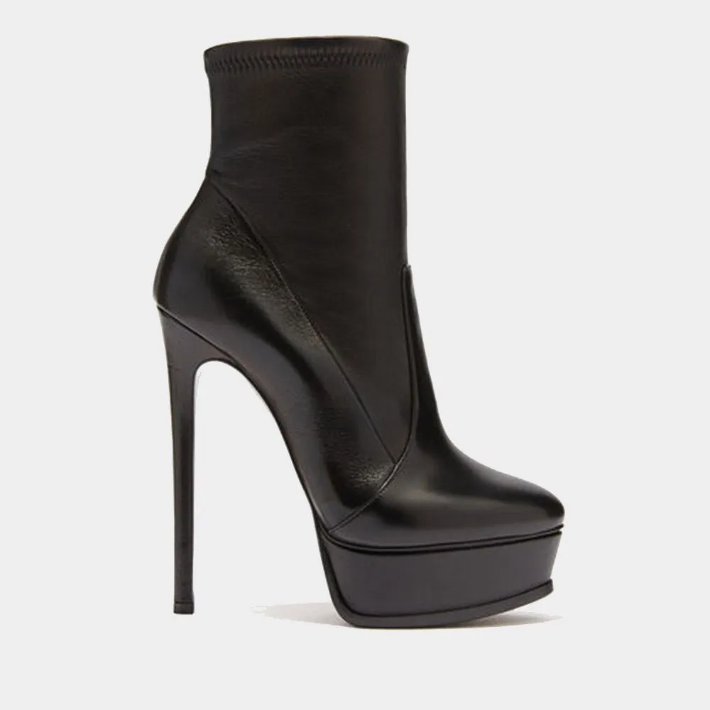 Women Mature Sexy Platform White Red Stilettos Heels Boots
