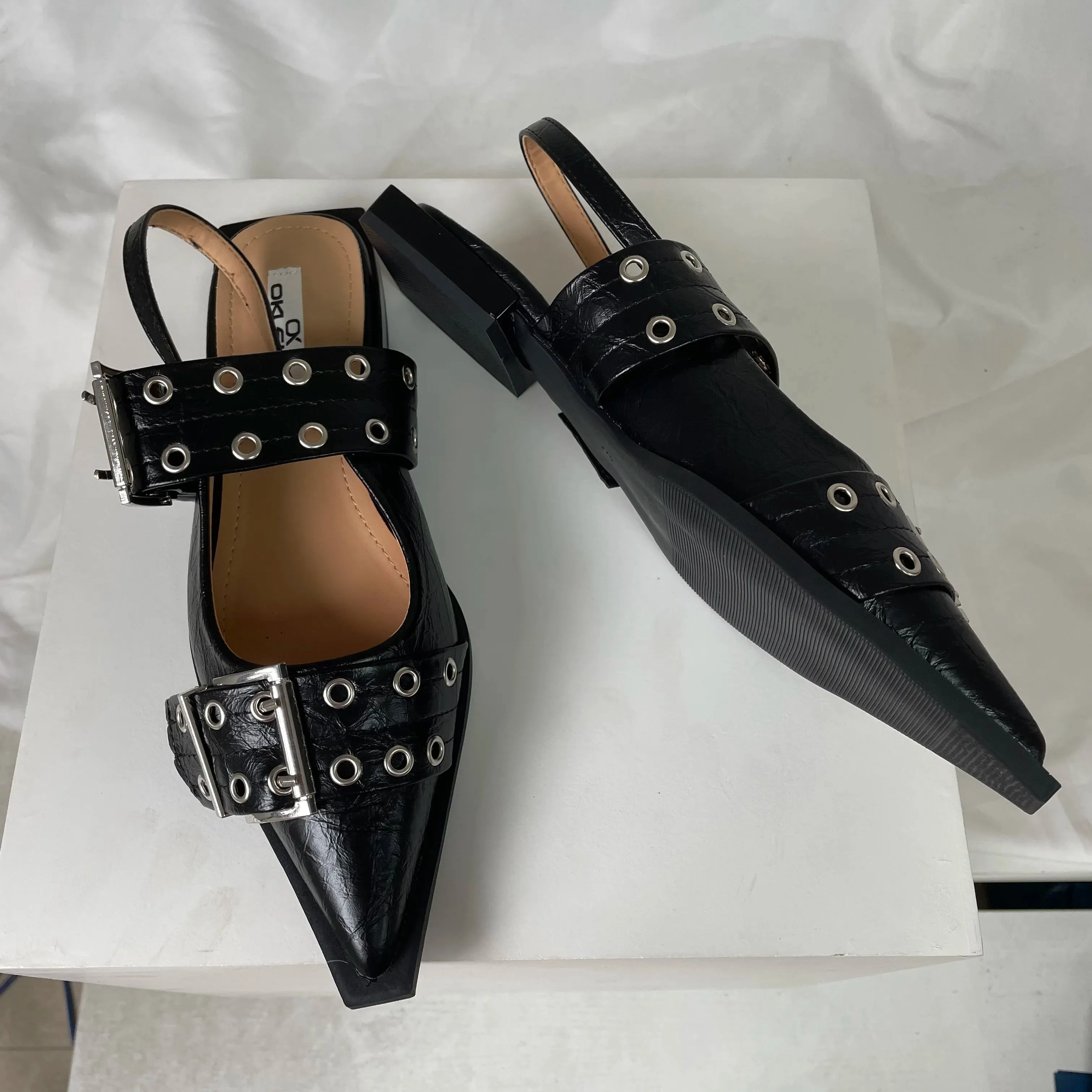 Women's Pointed Toe Slingback Flats