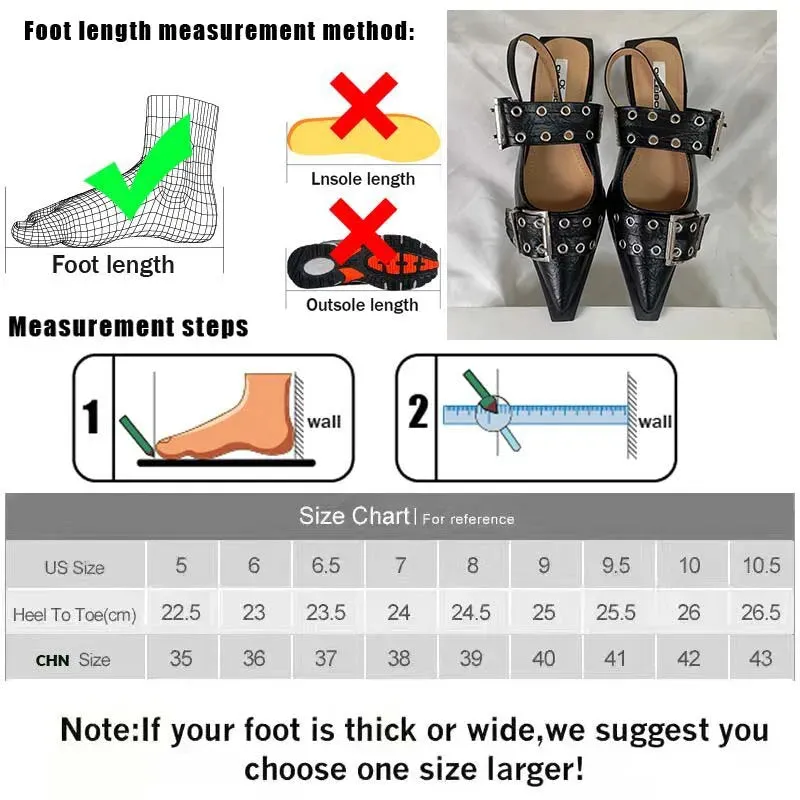 Women's Pointed Toe Slingback Flats
